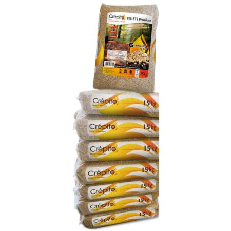 Granules de bois Crepito (Palette de 72 SACS-1080KG)