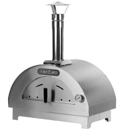 Quattro Stagioni - Four à bois d'extérieur pour pizza Anthracite 60x40 - pour 1 pizza