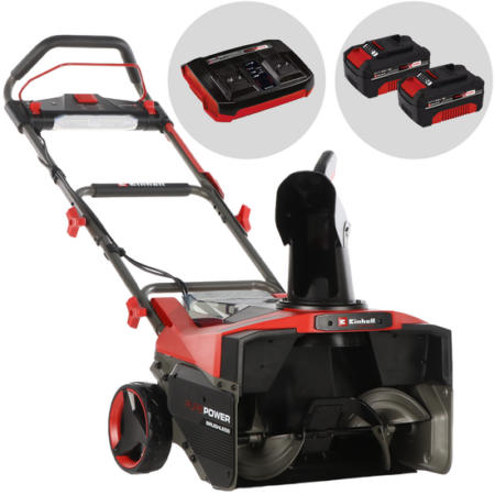 Einhell GP-ST 36/53 Li E BL - Fraise à neige à batterie - 36 V - 2 x 18 V 4 Ah
