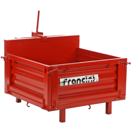 Francini P 100 - Benne de chargement pour tracteur - Basculante - 3 ridelles ouvrables