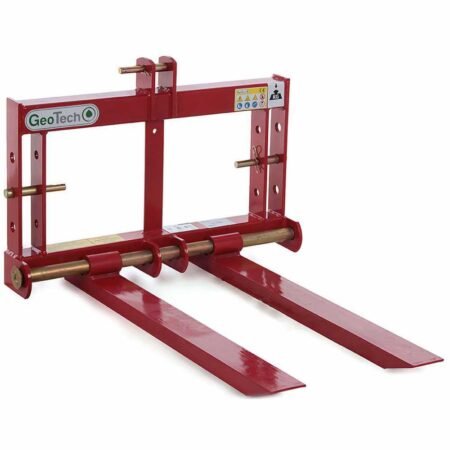 GeoTech D700 - Fourches à palettes pour tracteur - Portepalette postérieure - capacité de charge 700 Kg