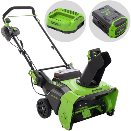Greenworks GD60ST - Fraise à neige à batterie - 60V 4Ah