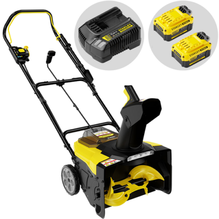 Stanley Fatmax SCSNP460R2-QW - Fraise à neige à batterie - 2 x 18 V 6 Ah