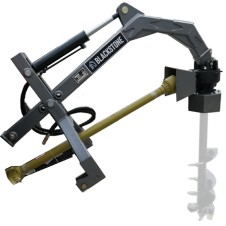 BlackStone BHD500 HR - Tarière pour tracteur - Système de poussée hydraulique - MÈCHE NON INCLUSE