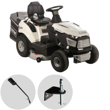 BlackStone FALCON 98-170 RM-H - Tracteur tondeuse avec transmission hydrostatique - Bac de ramassage - Mulching