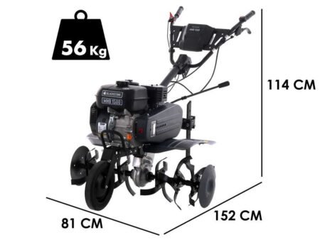 BlackStone MHB 1500 - Motobineuse thermique à essence 212 cm3 - 7 CV