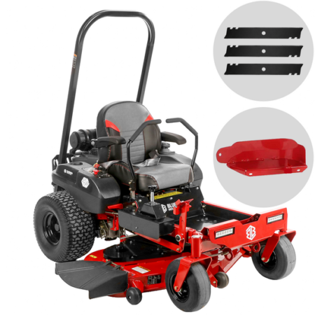 Blue Bird ZTR 50L PRO - Tondeuse autoportée à rayon de braquage zéro - Éjection latérale et coupe mulching