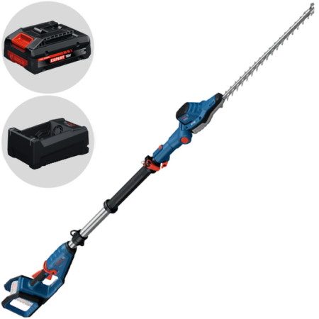 Bosch Professional GHE 18V-50T - Taille-haie à batterie sur perche - 18 V 4 Ah