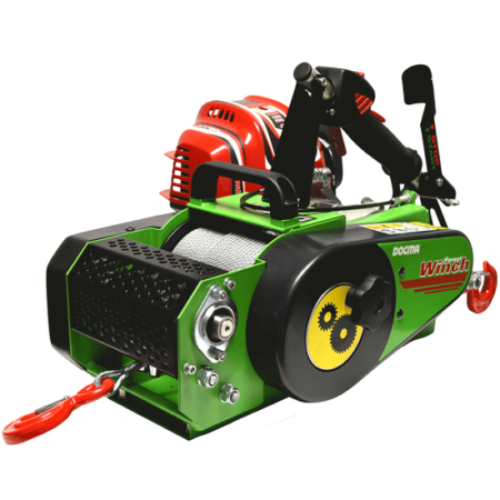 Docma VF150 auto-4 GX50 - Treuil forestier moteur Honda - Câble Ø 6mm de 60m