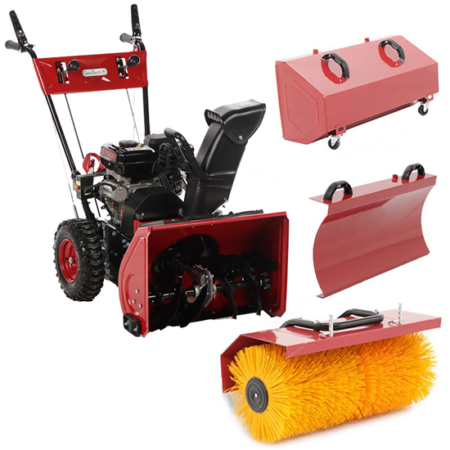 GeoTech SS 680 WEL EVO - Fraise à neige thermique avec démarrage électrique - Multifonction - Loncin H200