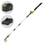 Greenworks G48PHTII - Taille-haie sans fil sur perche de rallonge - 48V 4Ah
