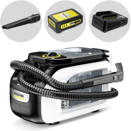 Karcher SE 3-18 Compact - Nettoyeur moquettes - Aspirateur liquide - 18V - 2,5 Ah