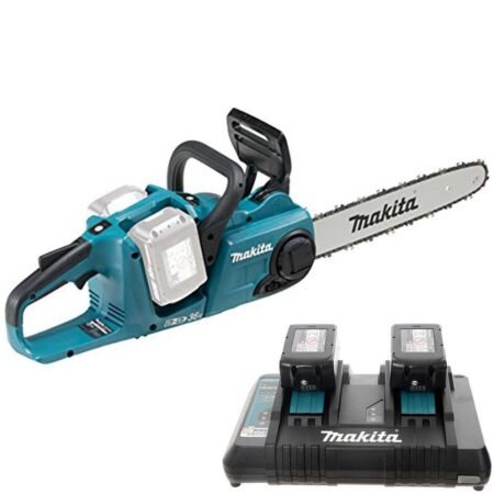 Makita DUC353Z - Tronçonneuse à batterie - 2 x 18 V 5 Ah - Guide de 35 cm